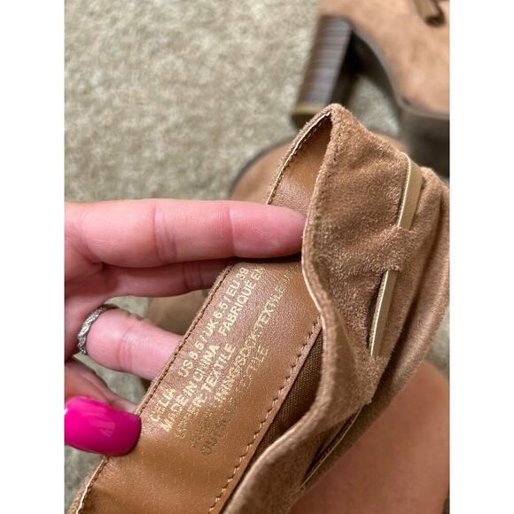 Shoedazzle ankle Boots Celia Slip On Point Toe Block Heel Casual western SZ 8.5 - Picture 7 of 7